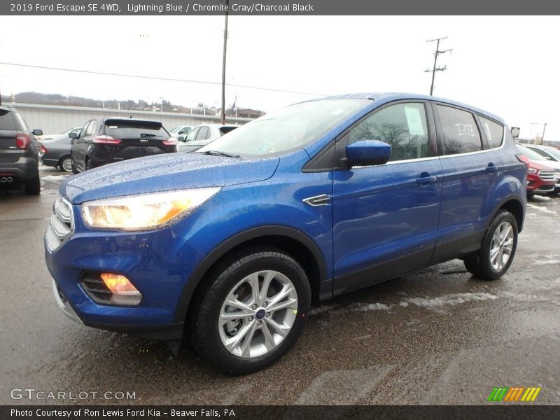Lightning Blue / Chromite Gray/Charcoal Black 2019 Ford Escape SE 4WD