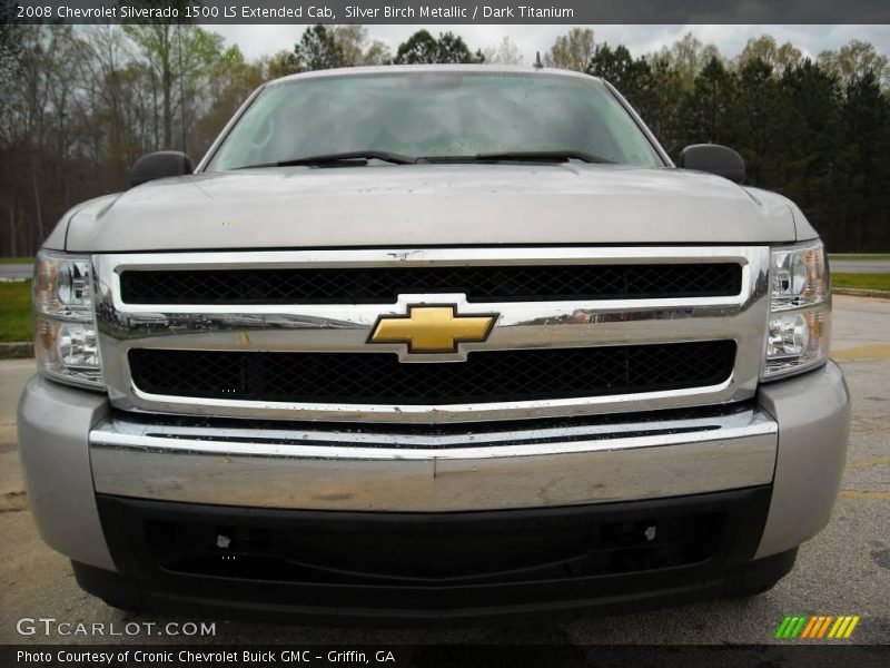 Silver Birch Metallic / Dark Titanium 2008 Chevrolet Silverado 1500 LS Extended Cab