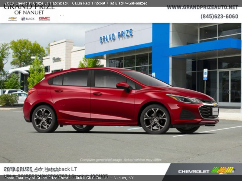 Cajun Red Tintcoat / Jet Black/­Galvanized 2019 Chevrolet Cruze LT Hatchback