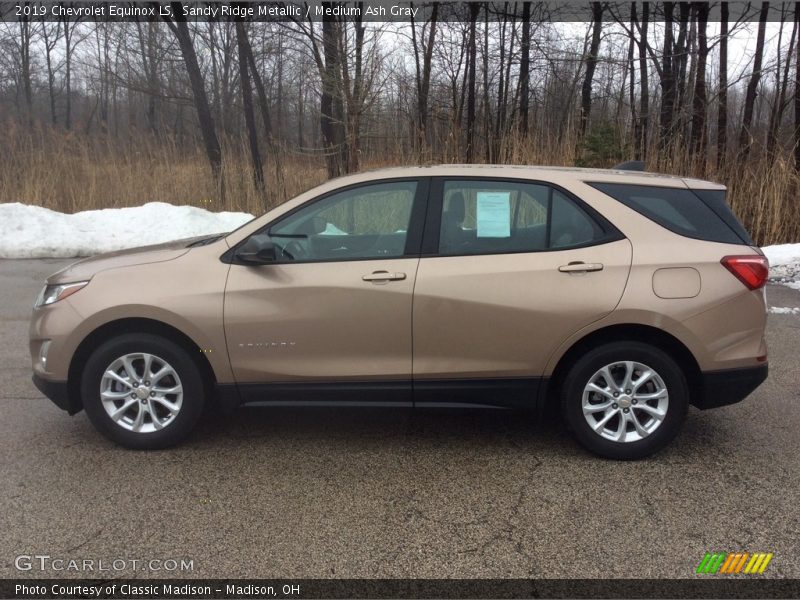 Sandy Ridge Metallic / Medium Ash Gray 2019 Chevrolet Equinox LS