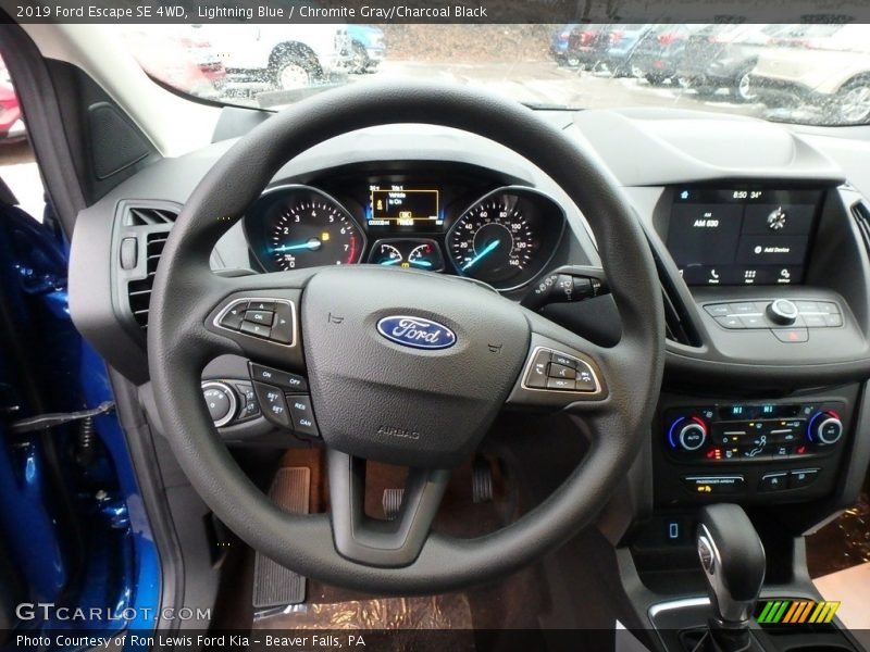 Lightning Blue / Chromite Gray/Charcoal Black 2019 Ford Escape SE 4WD