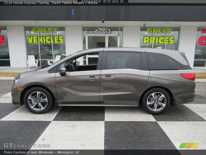 Pacific Pewter Metallic / Mocha 2018 Honda Odyssey Touring
