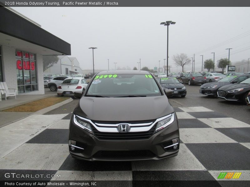 Pacific Pewter Metallic / Mocha 2018 Honda Odyssey Touring