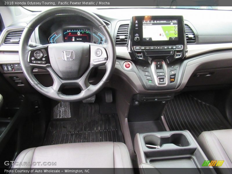 Pacific Pewter Metallic / Mocha 2018 Honda Odyssey Touring