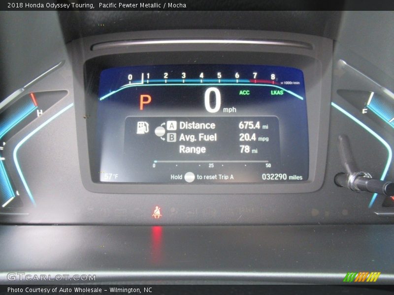 Pacific Pewter Metallic / Mocha 2018 Honda Odyssey Touring