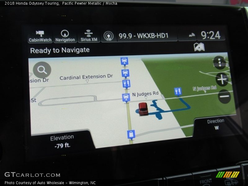 Pacific Pewter Metallic / Mocha 2018 Honda Odyssey Touring