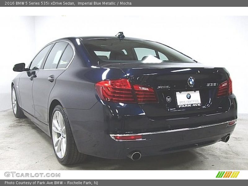 Imperial Blue Metallic / Mocha 2016 BMW 5 Series 535i xDrive Sedan