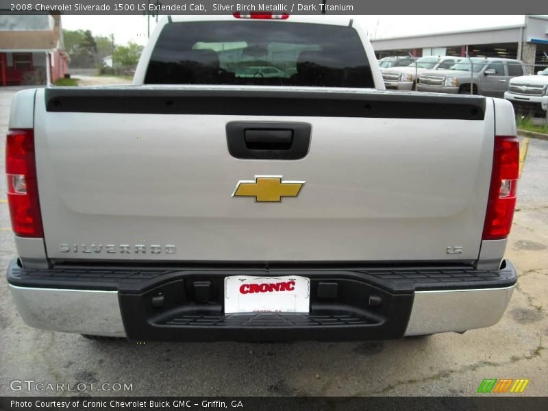 Silver Birch Metallic / Dark Titanium 2008 Chevrolet Silverado 1500 LS Extended Cab