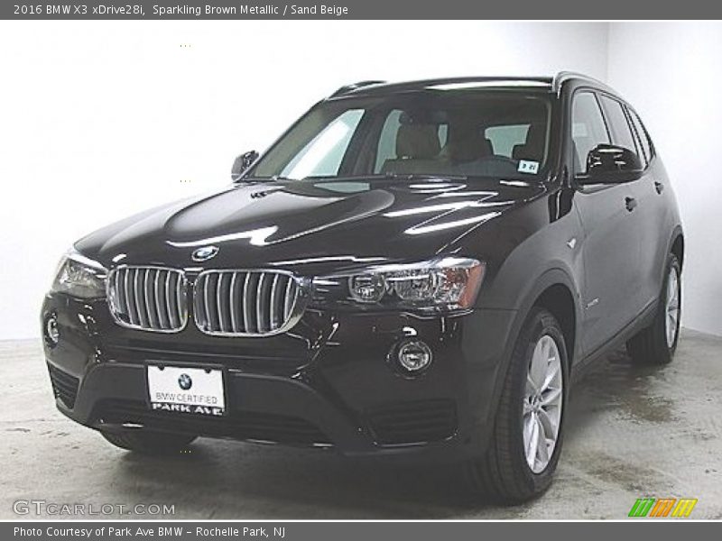 Sparkling Brown Metallic / Sand Beige 2016 BMW X3 xDrive28i