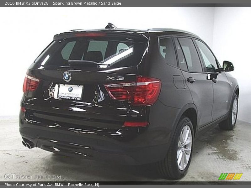Sparkling Brown Metallic / Sand Beige 2016 BMW X3 xDrive28i