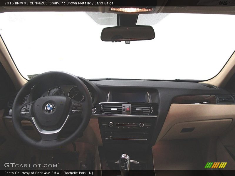 Sparkling Brown Metallic / Sand Beige 2016 BMW X3 xDrive28i