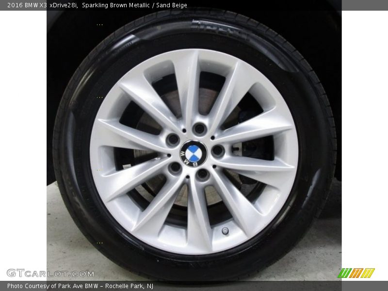 Sparkling Brown Metallic / Sand Beige 2016 BMW X3 xDrive28i