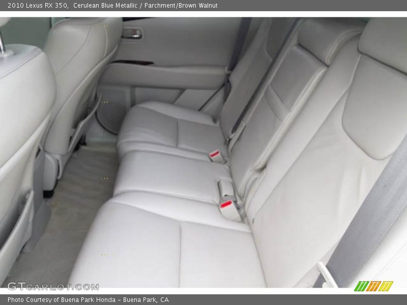 Cerulean Blue Metallic / Parchment/Brown Walnut 2010 Lexus RX 350