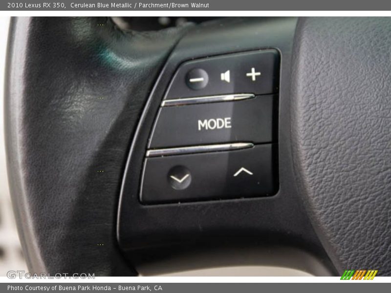 Cerulean Blue Metallic / Parchment/Brown Walnut 2010 Lexus RX 350