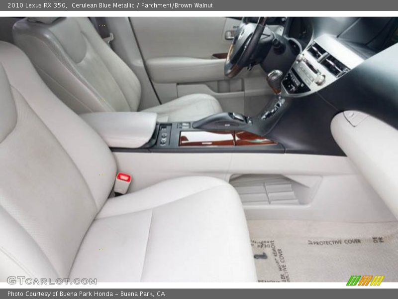 Cerulean Blue Metallic / Parchment/Brown Walnut 2010 Lexus RX 350