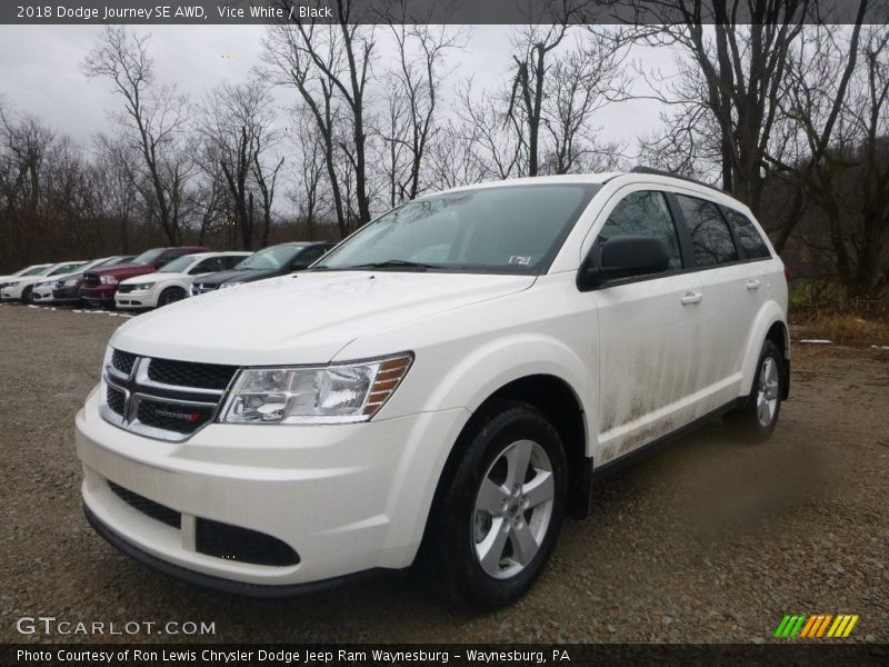 Vice White / Black 2018 Dodge Journey SE AWD