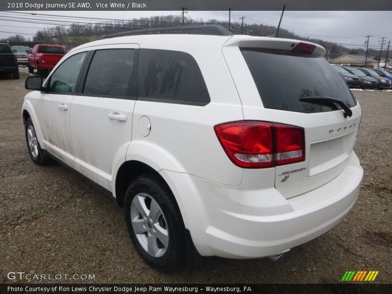Vice White / Black 2018 Dodge Journey SE AWD