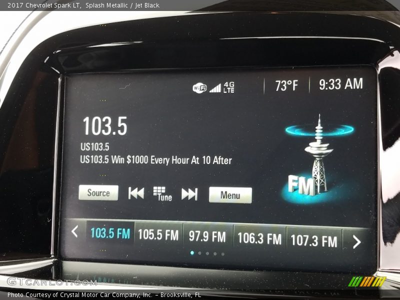 Splash Metallic / Jet Black 2017 Chevrolet Spark LT