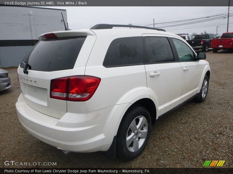 Vice White / Black 2018 Dodge Journey SE AWD