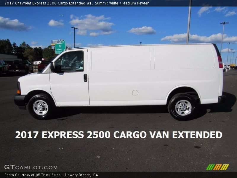 Summit White / Medium Pewter 2017 Chevrolet Express 2500 Cargo Extended WT