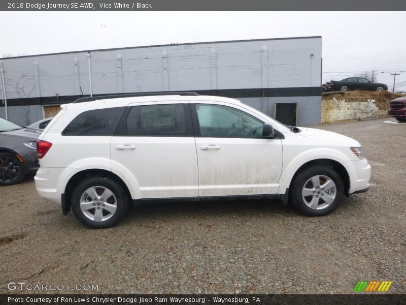 Vice White / Black 2018 Dodge Journey SE AWD