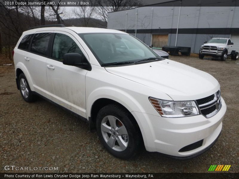 Vice White / Black 2018 Dodge Journey SE AWD