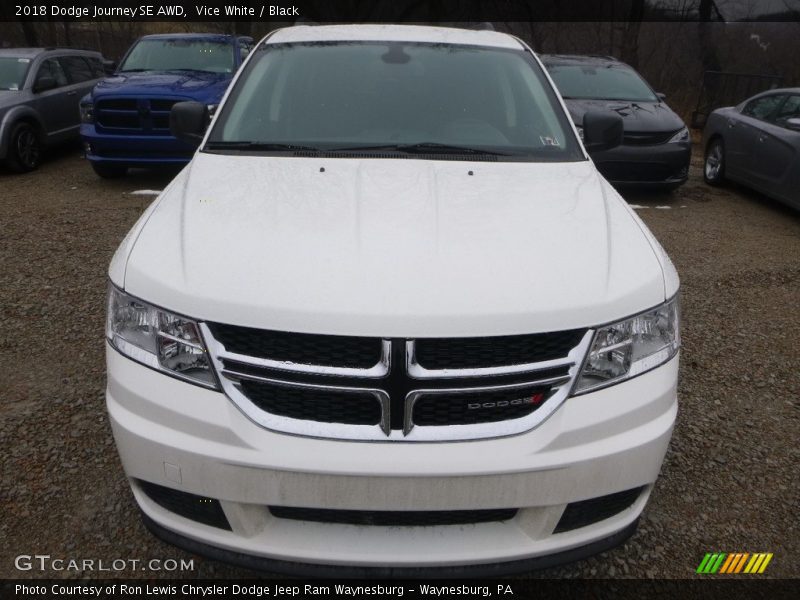 Vice White / Black 2018 Dodge Journey SE AWD