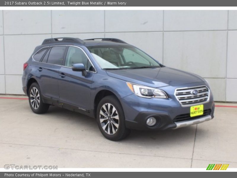 Twilight Blue Metallic / Warm Ivory 2017 Subaru Outback 2.5i Limited