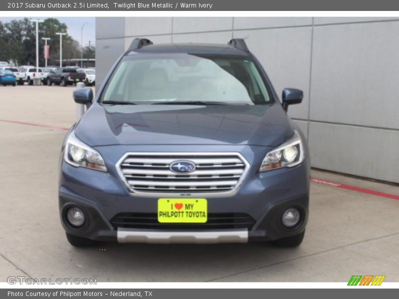 Twilight Blue Metallic / Warm Ivory 2017 Subaru Outback 2.5i Limited