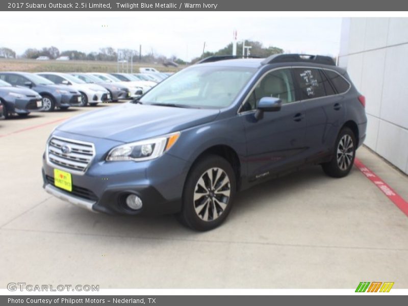 Twilight Blue Metallic / Warm Ivory 2017 Subaru Outback 2.5i Limited