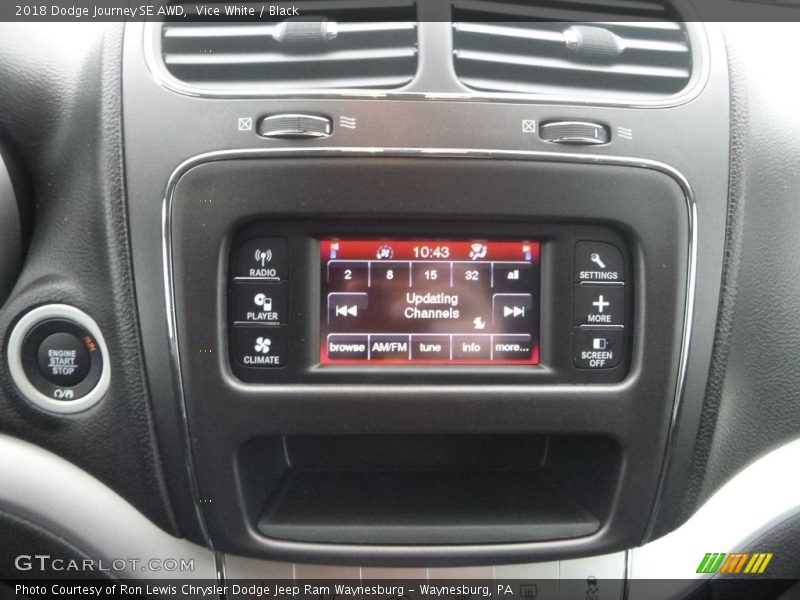 Vice White / Black 2018 Dodge Journey SE AWD