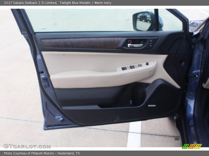 Twilight Blue Metallic / Warm Ivory 2017 Subaru Outback 2.5i Limited
