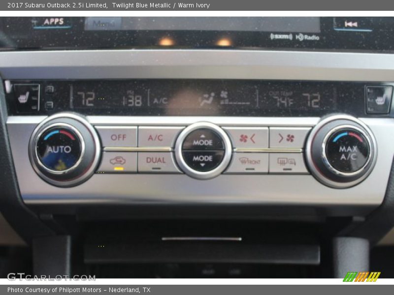 Twilight Blue Metallic / Warm Ivory 2017 Subaru Outback 2.5i Limited