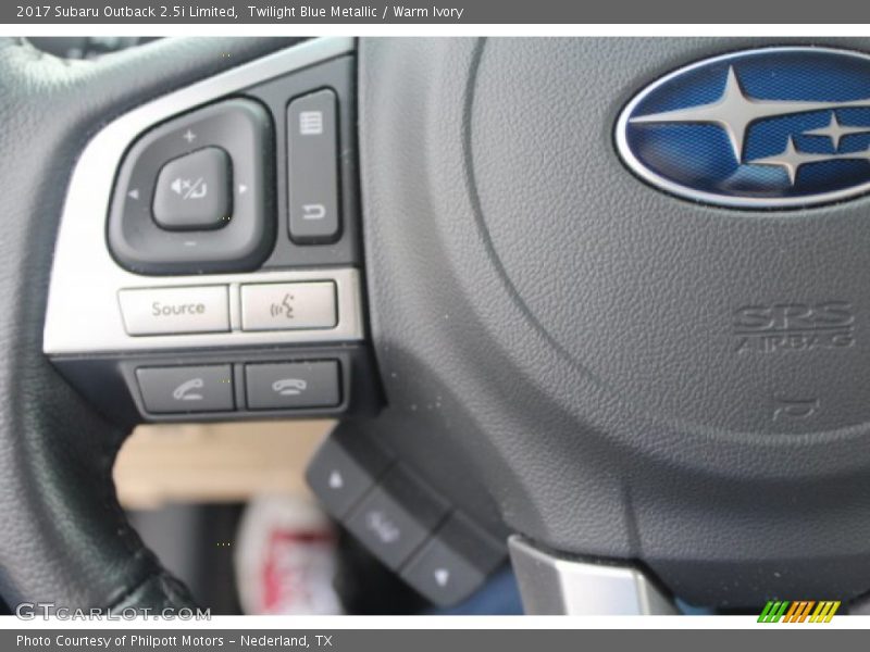 Twilight Blue Metallic / Warm Ivory 2017 Subaru Outback 2.5i Limited