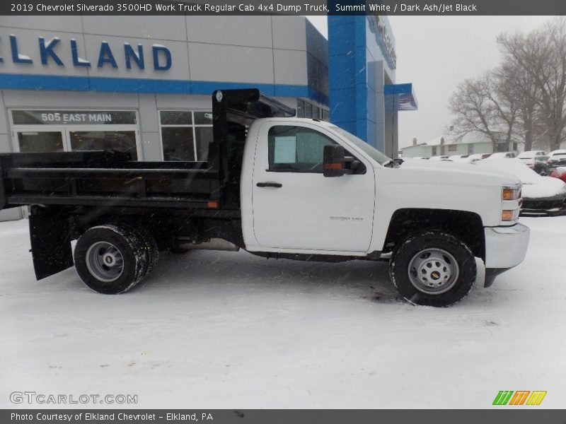 Summit White / Dark Ash/Jet Black 2019 Chevrolet Silverado 3500HD Work Truck Regular Cab 4x4 Dump Truck