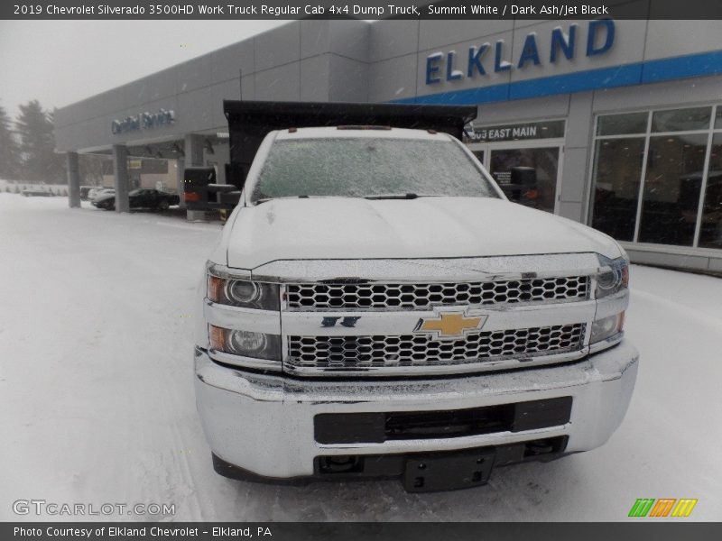 Summit White / Dark Ash/Jet Black 2019 Chevrolet Silverado 3500HD Work Truck Regular Cab 4x4 Dump Truck