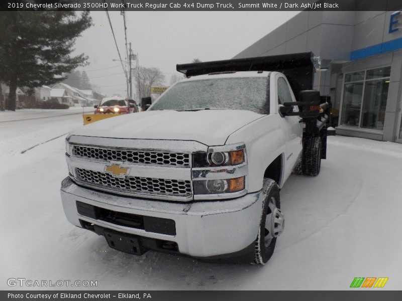 Summit White / Dark Ash/Jet Black 2019 Chevrolet Silverado 3500HD Work Truck Regular Cab 4x4 Dump Truck