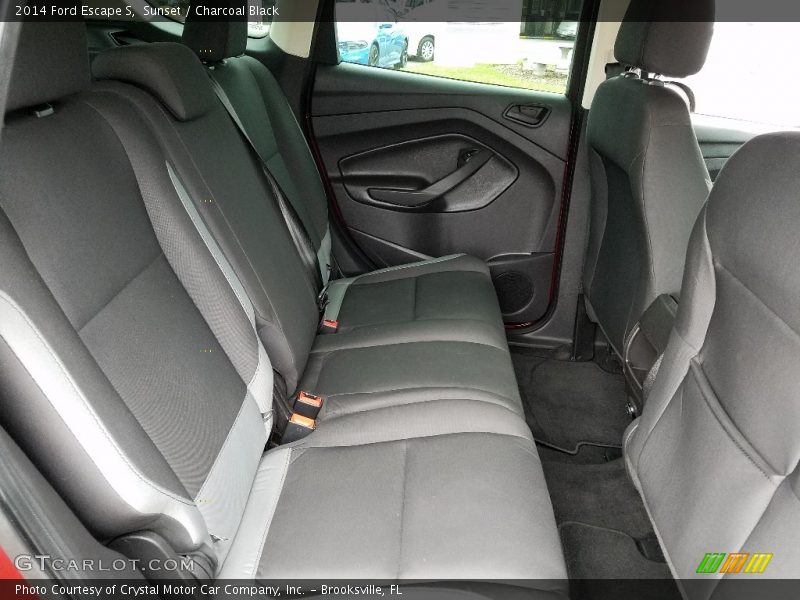 Sunset / Charcoal Black 2014 Ford Escape S