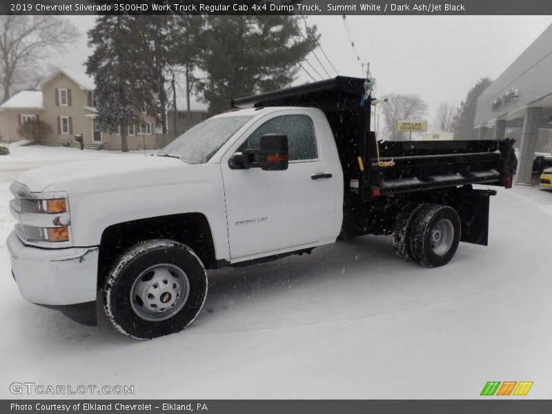 Summit White / Dark Ash/Jet Black 2019 Chevrolet Silverado 3500HD Work Truck Regular Cab 4x4 Dump Truck