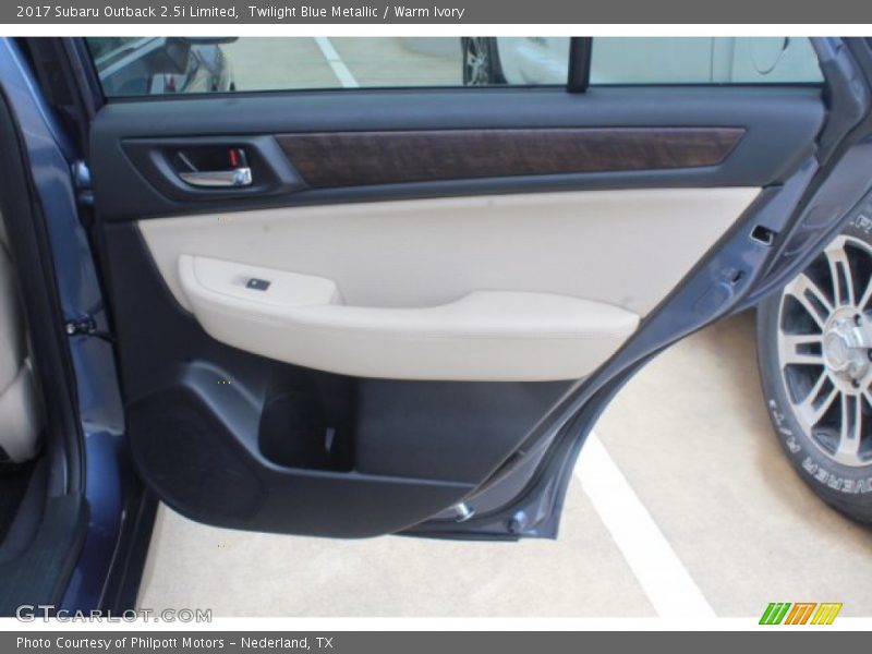Twilight Blue Metallic / Warm Ivory 2017 Subaru Outback 2.5i Limited