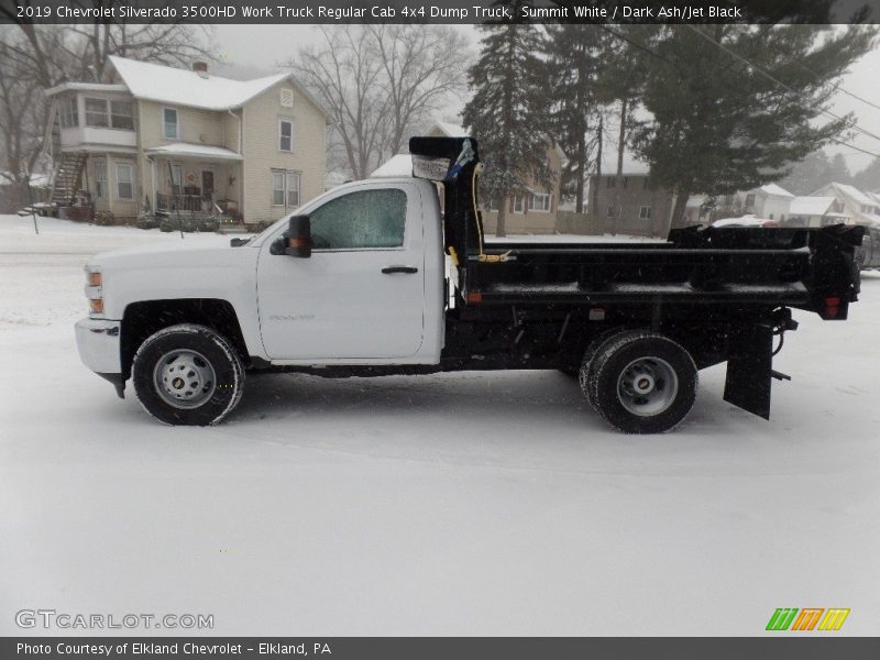 Summit White / Dark Ash/Jet Black 2019 Chevrolet Silverado 3500HD Work Truck Regular Cab 4x4 Dump Truck