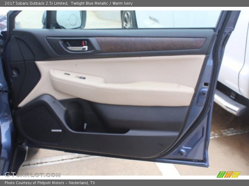 Twilight Blue Metallic / Warm Ivory 2017 Subaru Outback 2.5i Limited