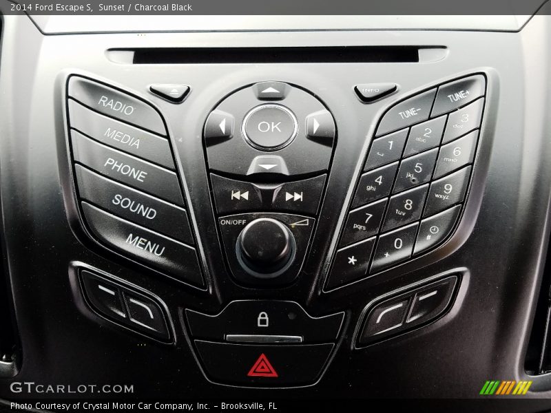 Sunset / Charcoal Black 2014 Ford Escape S