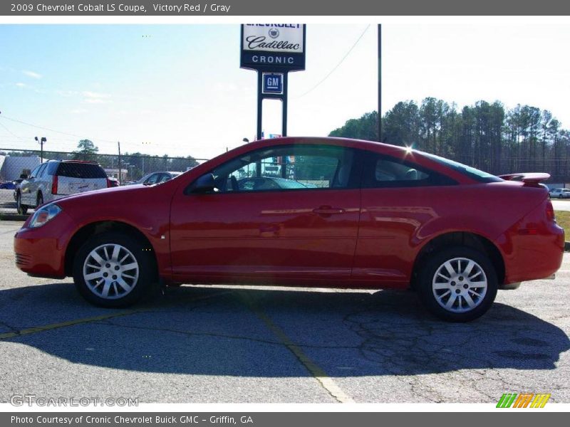 Victory Red / Gray 2009 Chevrolet Cobalt LS Coupe