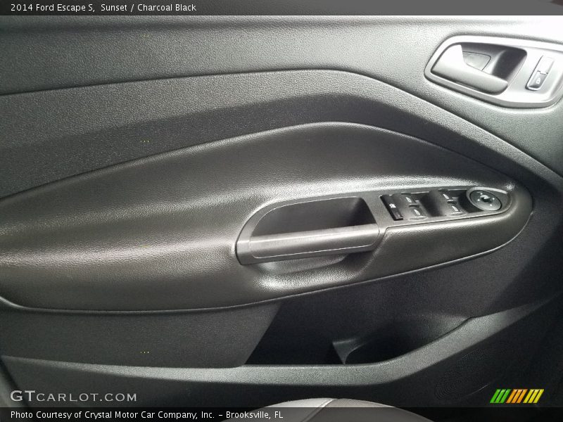 Sunset / Charcoal Black 2014 Ford Escape S