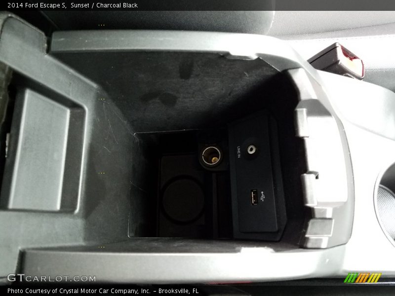 Sunset / Charcoal Black 2014 Ford Escape S