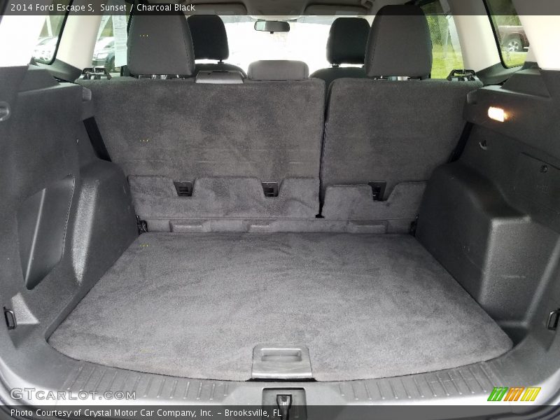 Sunset / Charcoal Black 2014 Ford Escape S