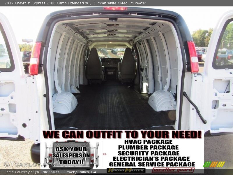 Summit White / Medium Pewter 2017 Chevrolet Express 2500 Cargo Extended WT