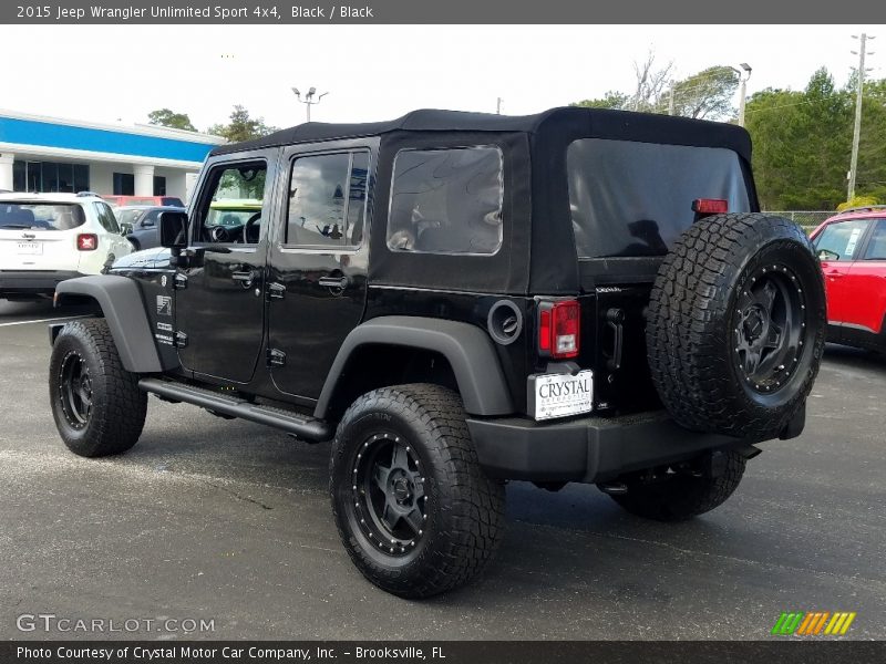 Black / Black 2015 Jeep Wrangler Unlimited Sport 4x4