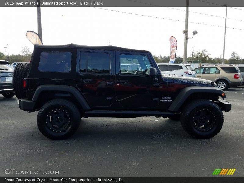 Black / Black 2015 Jeep Wrangler Unlimited Sport 4x4